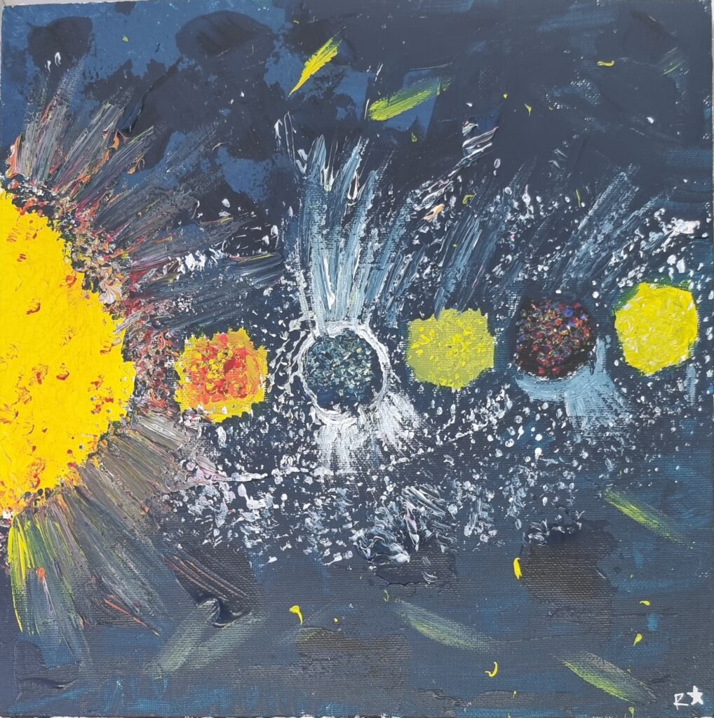 La galaxie née par la poussière d'étoile