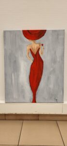 Lady in red